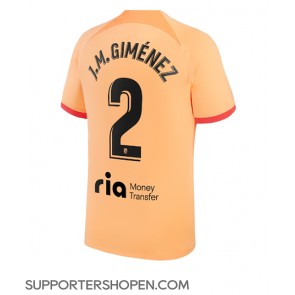 Atletico Madrid Jose Gimenez #2 Tredje Matchtröja 2022-23 Kortärmad